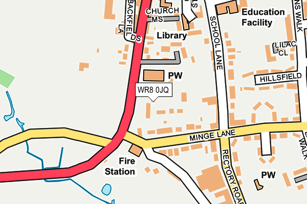 WR8 0JQ map - OS OpenMap – Local (Ordnance Survey) WR8 0JQ map - OS OpenMap – Local (Ordnance Survey)