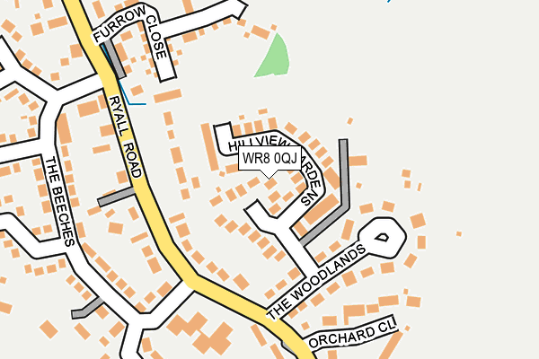 WR8 0QJ map - OS OpenMap – Local (Ordnance Survey) WR8 0QJ map - OS OpenMap – Local (Ordnance Survey)