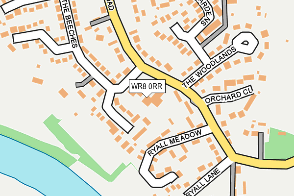 WR8 0RR map - OS OpenMap – Local (Ordnance Survey) WR8 0RR map - OS OpenMap – Local (Ordnance Survey)