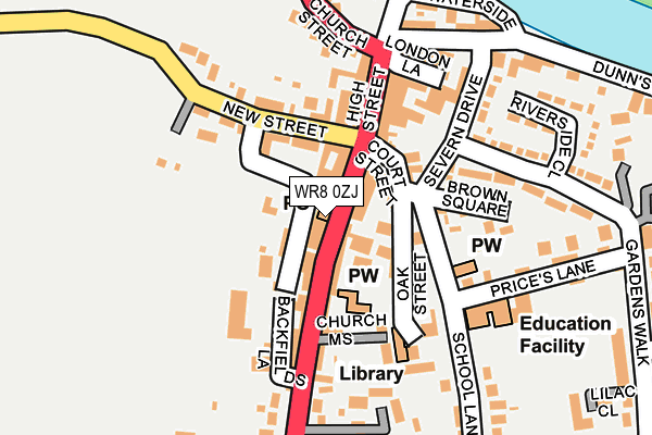 WR8 0ZJ map - OS OpenMap – Local (Ordnance Survey) WR8 0ZJ map - OS OpenMap – Local (Ordnance Survey)
