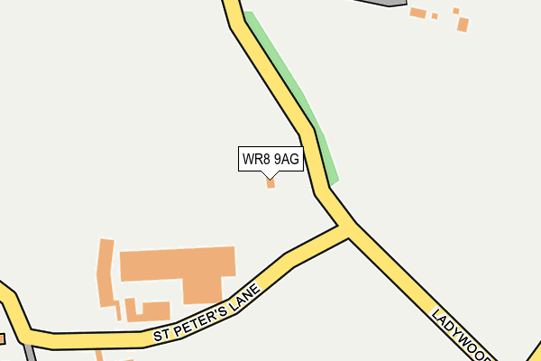 WR8 9AG map - OS OpenMap – Local (Ordnance Survey) WR8 9AG map - OS OpenMap – Local (Ordnance Survey)