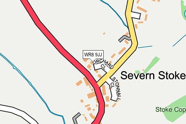 WR8 9JJ map - OS OpenMap – Local (Ordnance Survey) WR8 9JJ map - OS OpenMap – Local (Ordnance Survey)