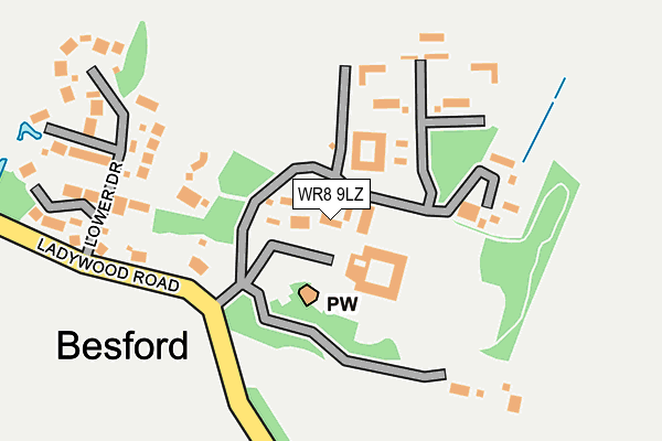 WR8 9LZ map - OS OpenMap – Local (Ordnance Survey) WR8 9LZ map - OS OpenMap – Local (Ordnance Survey)