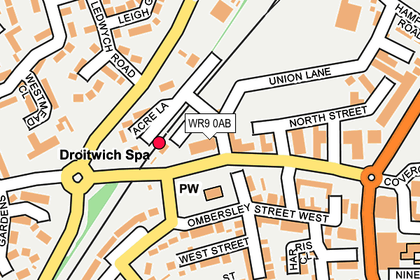 WR9 0AB map - OS OpenMap – Local (Ordnance Survey) WR9 0AB map - OS OpenMap – Local (Ordnance Survey)