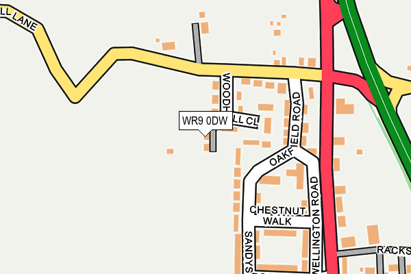 WR9 0DW map - OS OpenMap – Local (Ordnance Survey) WR9 0DW map - OS OpenMap – Local (Ordnance Survey)