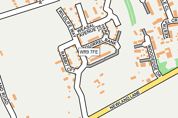 WR9 7FE map - OS OpenMap – Local (Ordnance Survey) WR9 7FE map - OS OpenMap – Local (Ordnance Survey)