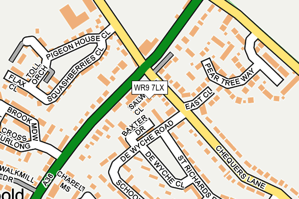 WR9 7LX map - OS OpenMap – Local (Ordnance Survey) WR9 7LX map - OS OpenMap – Local (Ordnance Survey)