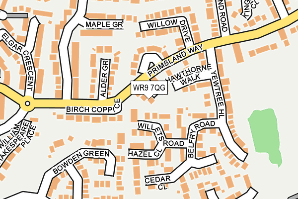 WR9 7QG map - OS OpenMap – Local (Ordnance Survey) WR9 7QG map - OS OpenMap – Local (Ordnance Survey)