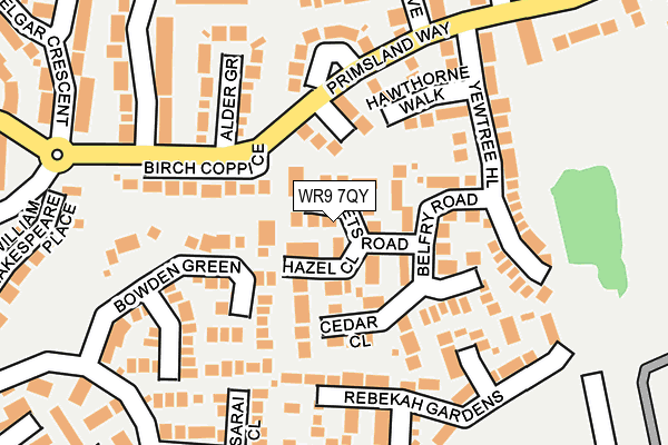 WR9 7QY map - OS OpenMap – Local (Ordnance Survey)