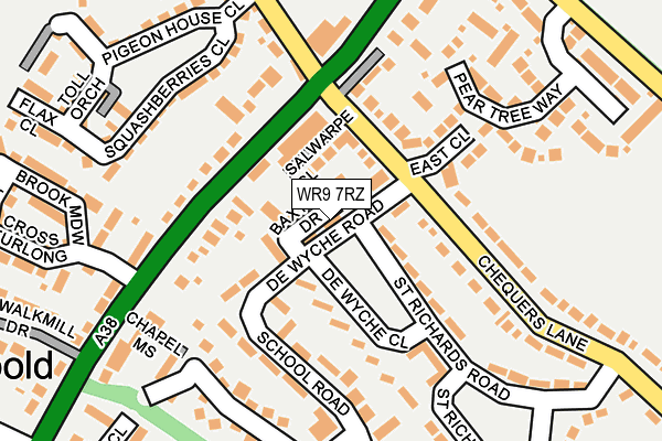 WR9 7RZ map - OS OpenMap – Local (Ordnance Survey) WR9 7RZ map - OS OpenMap – Local (Ordnance Survey)