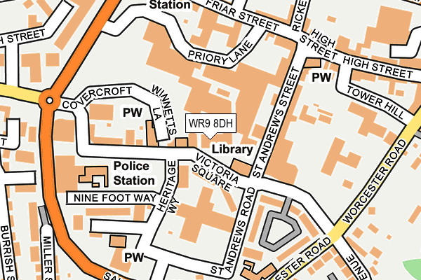 WR9 8DH map - OS OpenMap – Local (Ordnance Survey) WR9 8DH map - OS OpenMap – Local (Ordnance Survey)