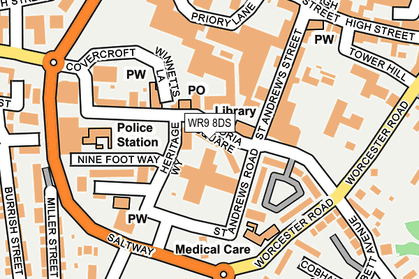 WR9 8DS map - OS OpenMap – Local (Ordnance Survey) WR9 8DS map - OS OpenMap – Local (Ordnance Survey)
