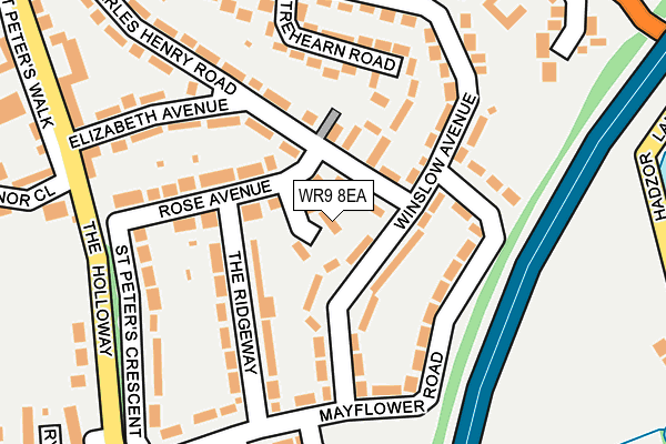 WR9 8EA map - OS OpenMap – Local (Ordnance Survey) WR9 8EA map - OS OpenMap – Local (Ordnance Survey)