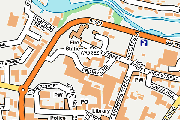 WR9 8EZ map - OS OpenMap – Local (Ordnance Survey) WR9 8EZ map - OS OpenMap – Local (Ordnance Survey)