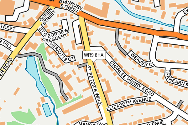 WR9 8HA map - OS OpenMap – Local (Ordnance Survey) WR9 8HA map - OS OpenMap – Local (Ordnance Survey)