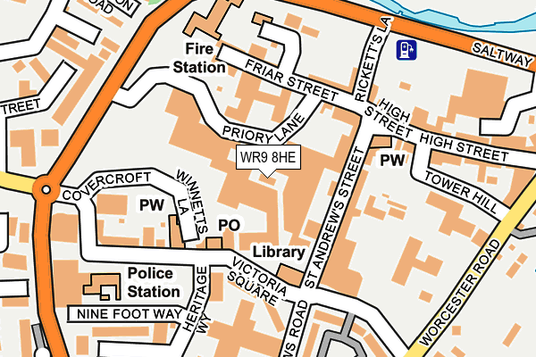 WR9 8HE map - OS OpenMap – Local (Ordnance Survey) WR9 8HE map - OS OpenMap – Local (Ordnance Survey)