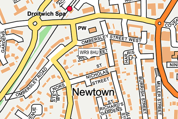 WR9 8HU map - OS OpenMap – Local (Ordnance Survey) WR9 8HU map - OS OpenMap – Local (Ordnance Survey)