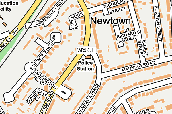 WR9 8JH map - OS OpenMap – Local (Ordnance Survey) WR9 8JH map - OS OpenMap – Local (Ordnance Survey)