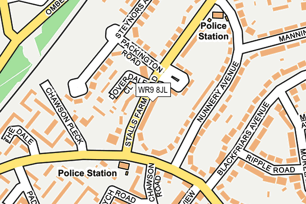 WR9 8JL map - OS OpenMap – Local (Ordnance Survey) WR9 8JL map - OS OpenMap – Local (Ordnance Survey)