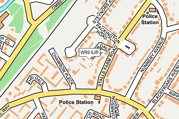 WR9 8JR map - OS OpenMap – Local (Ordnance Survey) WR9 8JR map - OS OpenMap – Local (Ordnance Survey)