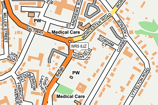 WR9 8JZ map - OS OpenMap – Local (Ordnance Survey) WR9 8JZ map - OS OpenMap – Local (Ordnance Survey)