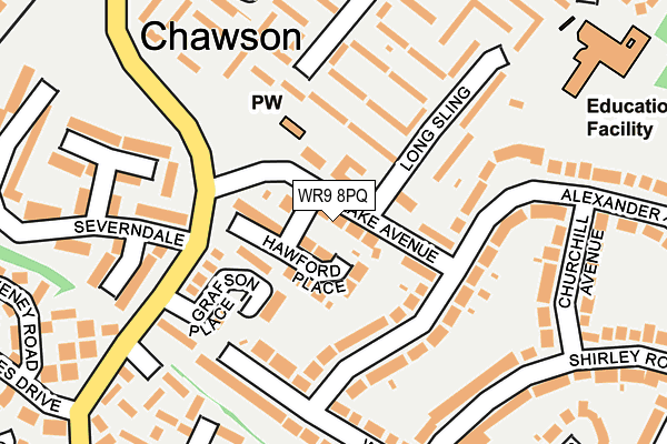 WR9 8PQ map - OS OpenMap – Local (Ordnance Survey) WR9 8PQ map - OS OpenMap – Local (Ordnance Survey)