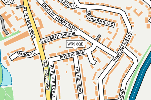 WR9 8QE map - OS OpenMap – Local (Ordnance Survey) WR9 8QE map - OS OpenMap – Local (Ordnance Survey)