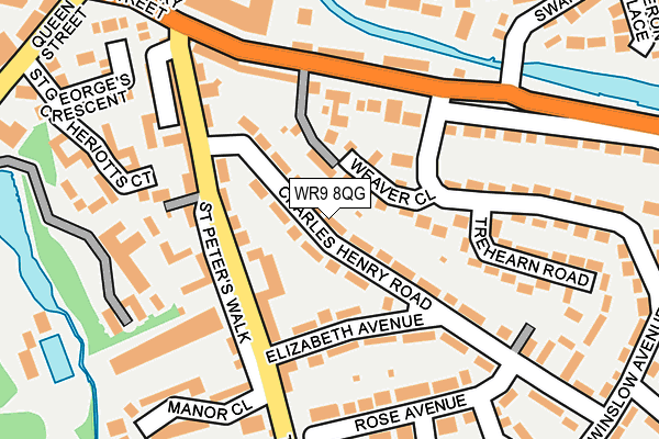 WR9 8QG map - OS OpenMap – Local (Ordnance Survey) WR9 8QG map - OS OpenMap – Local (Ordnance Survey)