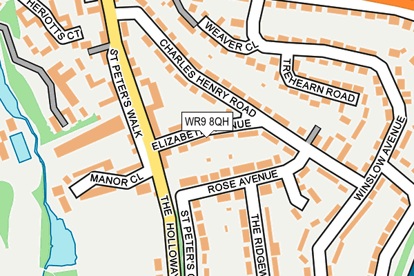 WR9 8QH map - OS OpenMap – Local (Ordnance Survey) WR9 8QH map - OS OpenMap – Local (Ordnance Survey)