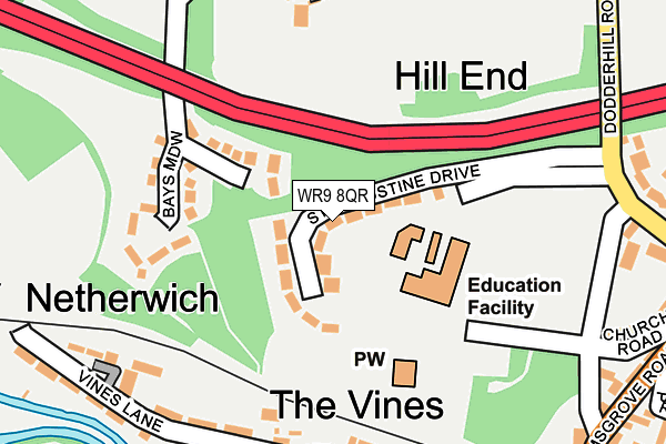 WR9 8QR map - OS OpenMap – Local (Ordnance Survey)