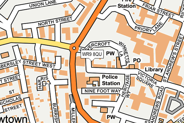 WR9 8QU map - OS OpenMap – Local (Ordnance Survey) WR9 8QU map - OS OpenMap – Local (Ordnance Survey)