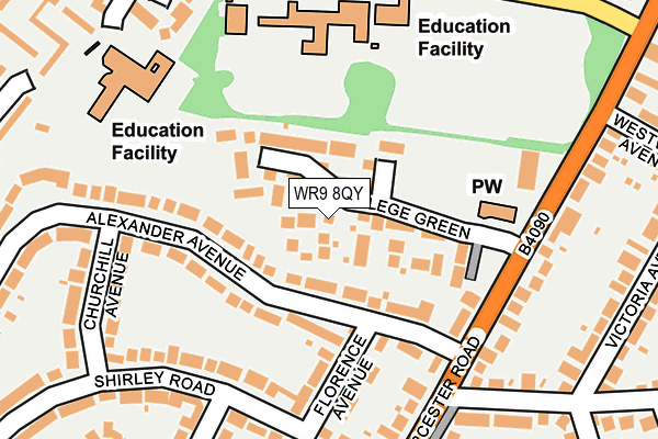 WR9 8QY map - OS OpenMap – Local (Ordnance Survey)