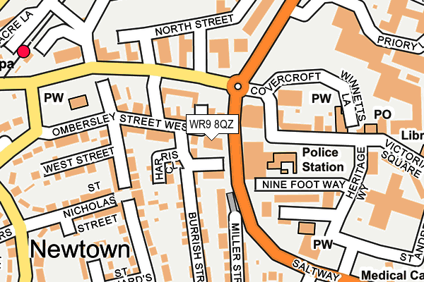 WR9 8QZ map - OS OpenMap – Local (Ordnance Survey)