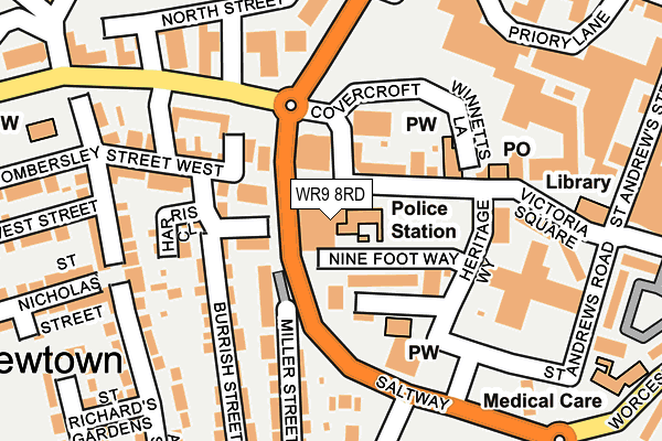 WR9 8RD map - OS OpenMap – Local (Ordnance Survey) WR9 8RD map - OS OpenMap – Local (Ordnance Survey)