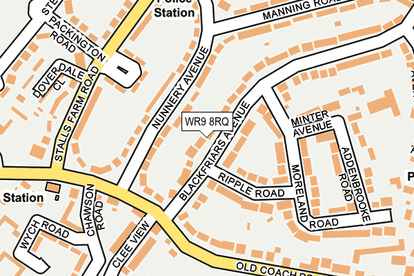 WR9 8RQ map - OS OpenMap – Local (Ordnance Survey) WR9 8RQ map - OS OpenMap – Local (Ordnance Survey)