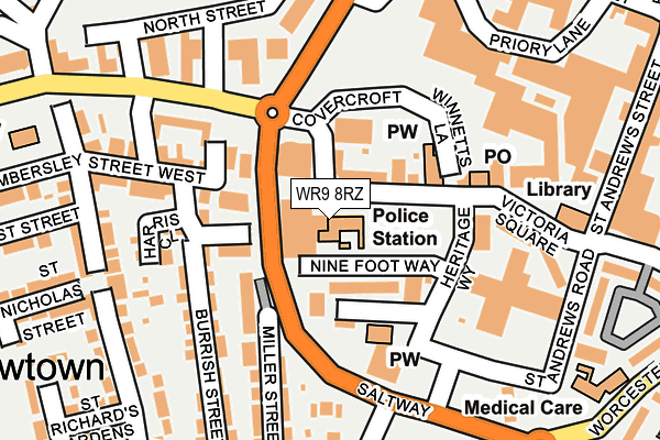WR9 8RZ map - OS OpenMap – Local (Ordnance Survey) WR9 8RZ map - OS OpenMap – Local (Ordnance Survey)