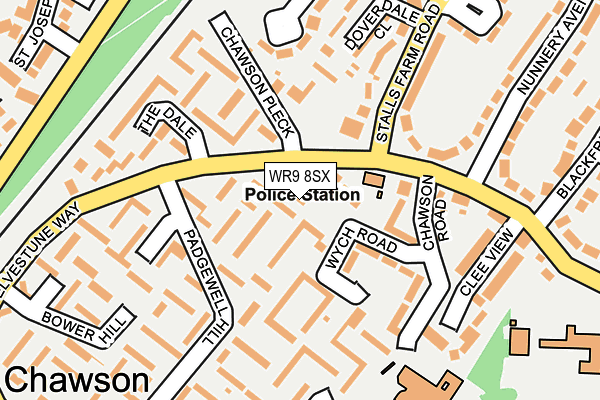 WR9 8SX map - OS OpenMap – Local (Ordnance Survey) WR9 8SX map - OS OpenMap – Local (Ordnance Survey)