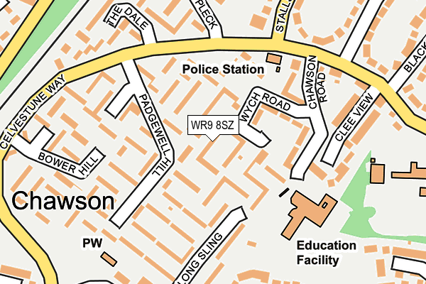 WR9 8SZ map - OS OpenMap – Local (Ordnance Survey) WR9 8SZ map - OS OpenMap – Local (Ordnance Survey)
