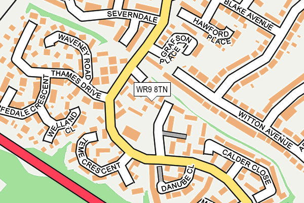WR9 8TN map - OS OpenMap – Local (Ordnance Survey) WR9 8TN map - OS OpenMap – Local (Ordnance Survey)