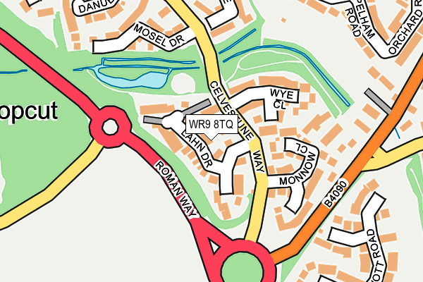 WR9 8TQ map - OS OpenMap – Local (Ordnance Survey) WR9 8TQ map - OS OpenMap – Local (Ordnance Survey)
