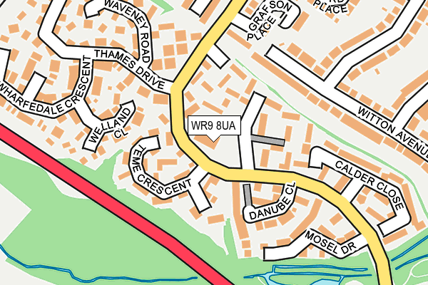 WR9 8UA map - OS OpenMap – Local (Ordnance Survey) WR9 8UA map - OS OpenMap – Local (Ordnance Survey)