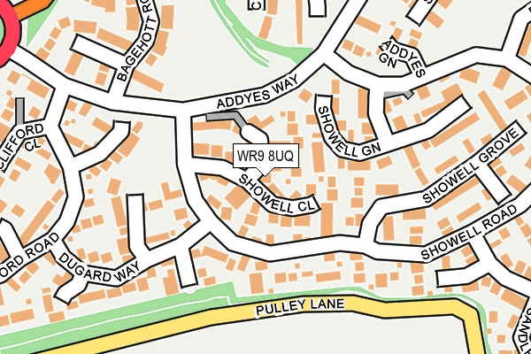WR9 8UQ map - OS OpenMap – Local (Ordnance Survey) WR9 8UQ map - OS OpenMap – Local (Ordnance Survey)