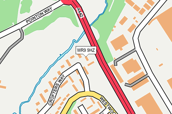 WR9 9HZ map - OS OpenMap – Local (Ordnance Survey) WR9 9HZ map - OS OpenMap – Local (Ordnance Survey)