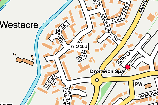 WR9 9LG map - OS OpenMap – Local (Ordnance Survey)