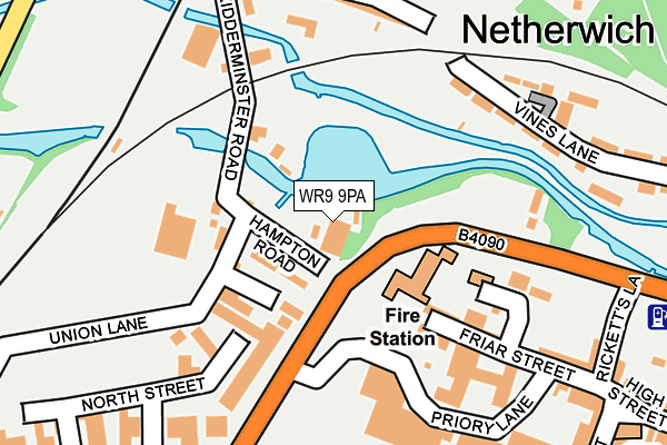 WR9 9PA map - OS OpenMap – Local (Ordnance Survey) WR9 9PA map - OS OpenMap – Local (Ordnance Survey)