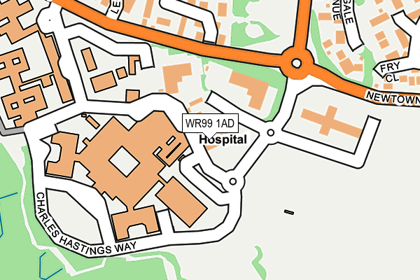 WR99 1AD map - OS OpenMap – Local (Ordnance Survey) WR99 1AD map - OS OpenMap – Local (Ordnance Survey)