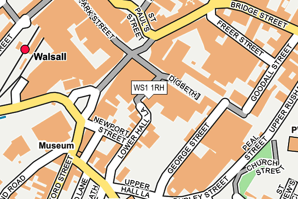 WS1 1RH map - OS OpenMap – Local (Ordnance Survey) WS1 1RH map - OS OpenMap – Local (Ordnance Survey)