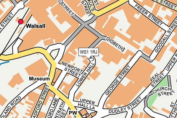 WS1 1RJ map - OS OpenMap – Local (Ordnance Survey) WS1 1RJ map - OS OpenMap – Local (Ordnance Survey)