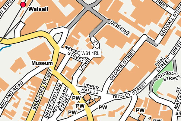 WS1 1RL map - OS OpenMap – Local (Ordnance Survey) WS1 1RL map - OS OpenMap – Local (Ordnance Survey)