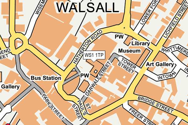 WS1 1TP map - OS OpenMap – Local (Ordnance Survey)